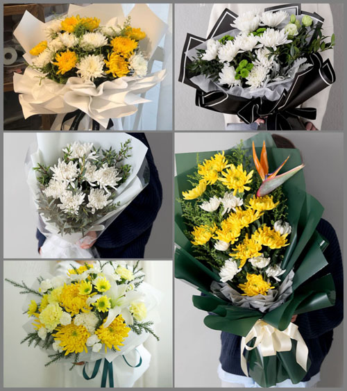 上海崇明区新河镇新光村白事花束代送